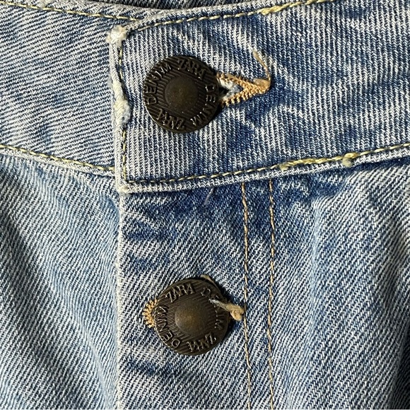 ZARA Barrel Blue Jeans Size 2 - Picture 4 of 5